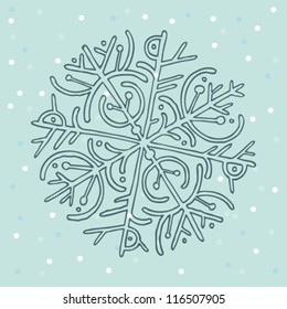 Vector of snowflake.