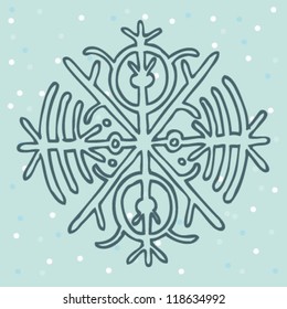 Vector of snowflake.