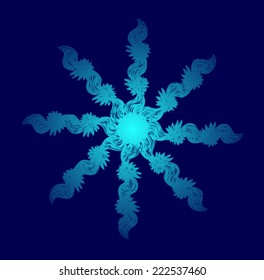 Vector snowflake