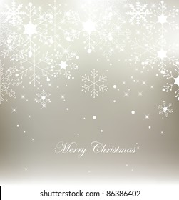 Vector snowflake christmas background