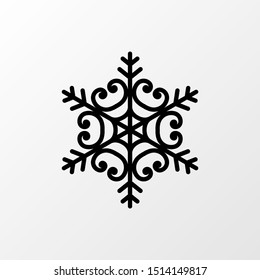 Vector snowflake, christmas, snow icon