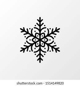 Vector snowflake, christmas, snow icon