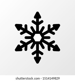 Vector snowflake, christmas, snow icon