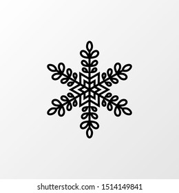 Vector snowflake, christmas, snow icon