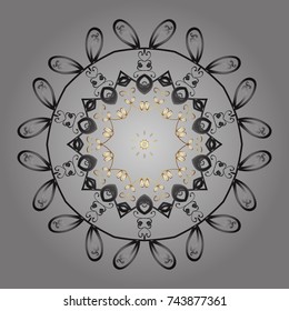 Vector snowflake colorful background.