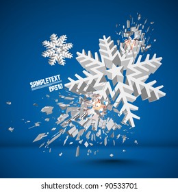 Vector Snowflake Crushing