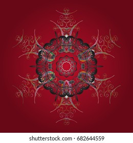 Vector snowflake design