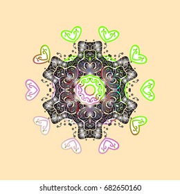 Vector snowflake design
