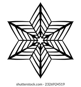 Diseño de copos de nieve vectores. Icono de la erupción de nieve del doodle de Navidad