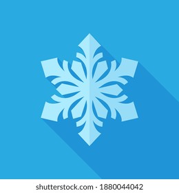 Vector Snowflake Flat Design Icon