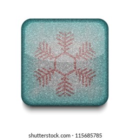 Vector Snowflake icon. Eps10. Easy to edit