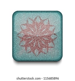 Vector Snowflake icon. Eps10. Easy to edit