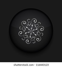 Vector Snowflake icon. Eps10. Easy to edit