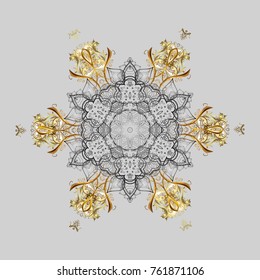Vector snowflake icon. Flat design. Vector illustration. Snowflake icon, isolated. Vector winter snowflakes on colorful background.