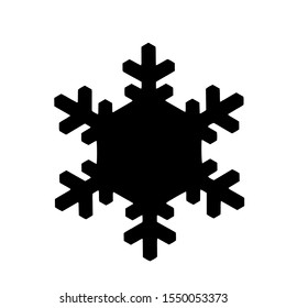 Vector snowflake icon.  illustration for web