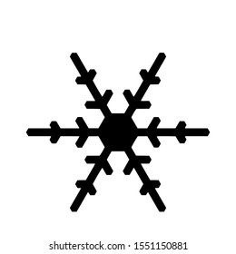 Vector snowflake icon.  illustration for web