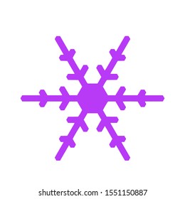 Vector snowflake icon.  illustration for web