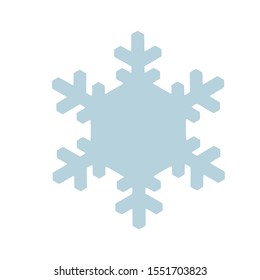 Vector snowflake icon.  illustration for web