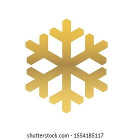 Vector snowflake icon.  illustration for web