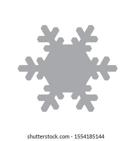 Vector snowflake icon.  illustration for web