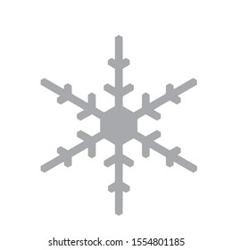 Vector snowflake icon.  illustration for web