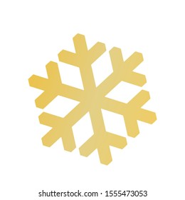 Vector snowflake icon.  illustration for web