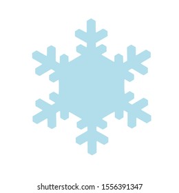 Vector snowflake icon.  illustration for web