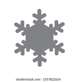 Vector snowflake icon.  illustration for web