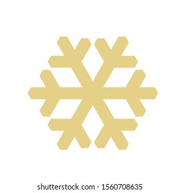Vector snowflake icon.  illustration for web