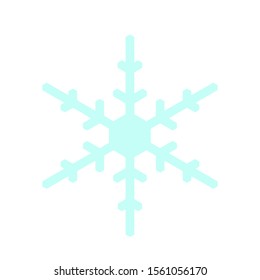 Vector snowflake icon.  illustration for web
