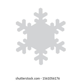 Vector snowflake icon.  illustration for web