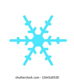 Vector snowflake icon.  illustration for web