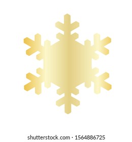 Vector snowflake icon.  illustration for web