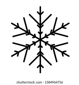 Vector snowflake icon.  illustration for web