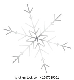 Vector snowflake icon.  illustration for web