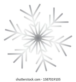 Vector snowflake icon.  illustration for web