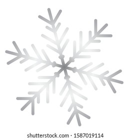Vector snowflake icon.  illustration for web