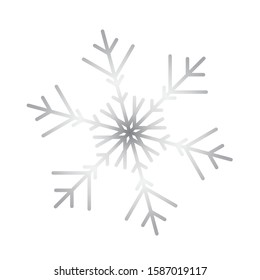 Vector snowflake icon.  illustration for web