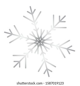 Vector snowflake icon.  illustration for web