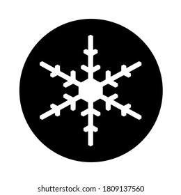 Vektorschneeflocken-Symbol.  Web-Illustration