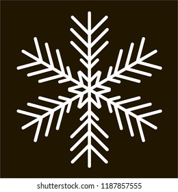 Vector snowflake Icon isolated