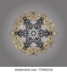 Vector snowflake icon. Snowflake icon, isolated. Flat design. Vector illustration. Vector winter snowflakes on colorful background.