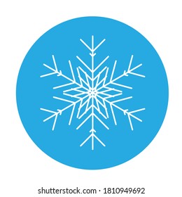 Vector snowflake Icon symbol isolated. Illustration for web