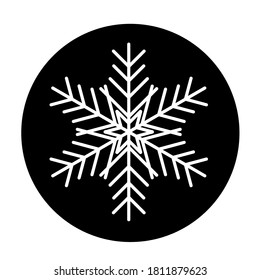 Vector snowflake Icon symbol isolated. Illustration for web