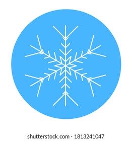 Vector snowflake Icon symbol isolated. Illustration for web