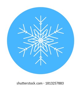 Vector snowflake Icon symbol isolated. Illustration for web