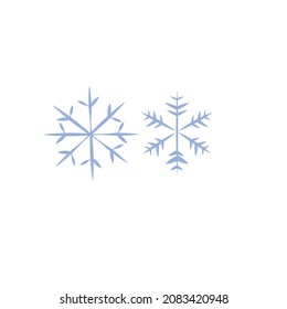 Logo de copo de nieve vectorial o imagen de clip 