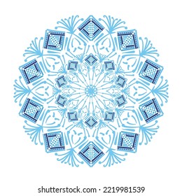 Vector copo de nieve. Elemento de diseño ornamental elegante. 