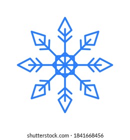 Vector of Snowflake snow flake design template icon illustration