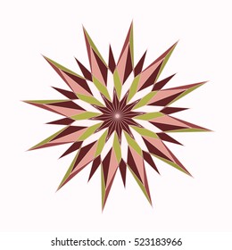 Vector Snowflake, sparkles, star